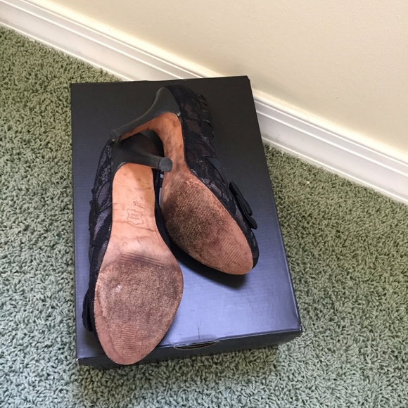 Nine West Black Lace Heels - Picture 4 of 4